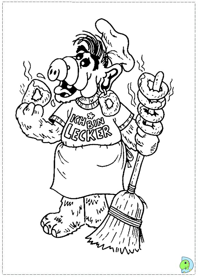 Alf Coloring pages, Alf coloring book, coloring pages for kids