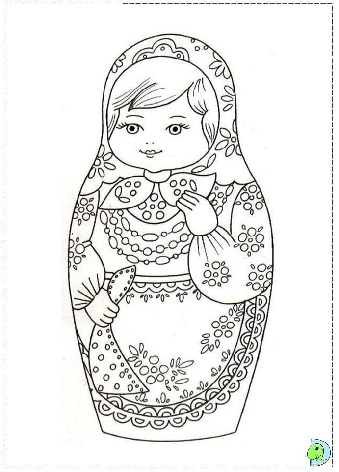 matroyshka dolls coloring pages - photo #1
