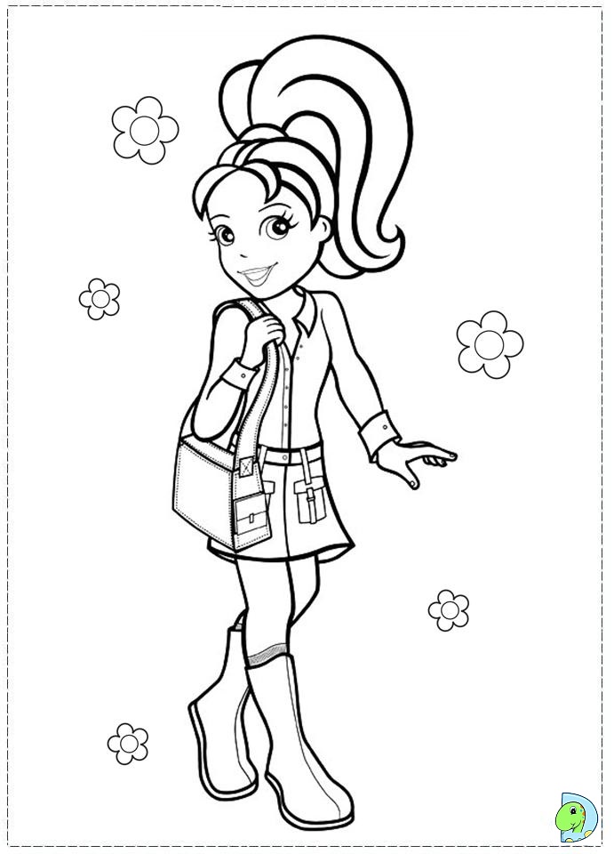 Polly Pocket Coloring page- DinoKids.org