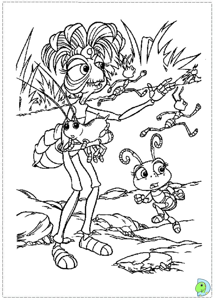a bugs life coloring pages disney - photo #17