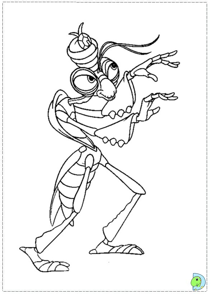 a bugs life coloring pages ladybug - photo #2
