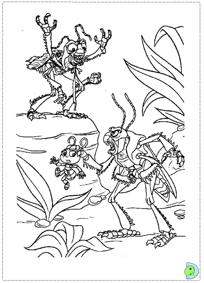 a bugs life coloring book pages - photo #48