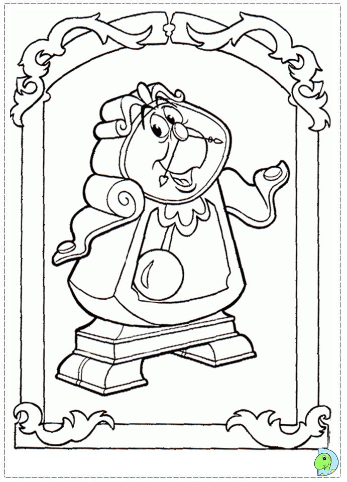 Beauty And The Beast Free Printable Coloring Pages