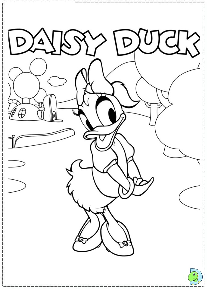 daisy duck coloring pages - photo #23