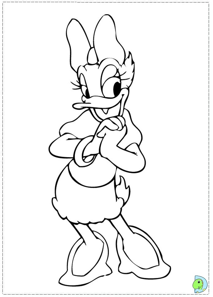 daisy duck coloring pages - photo #37