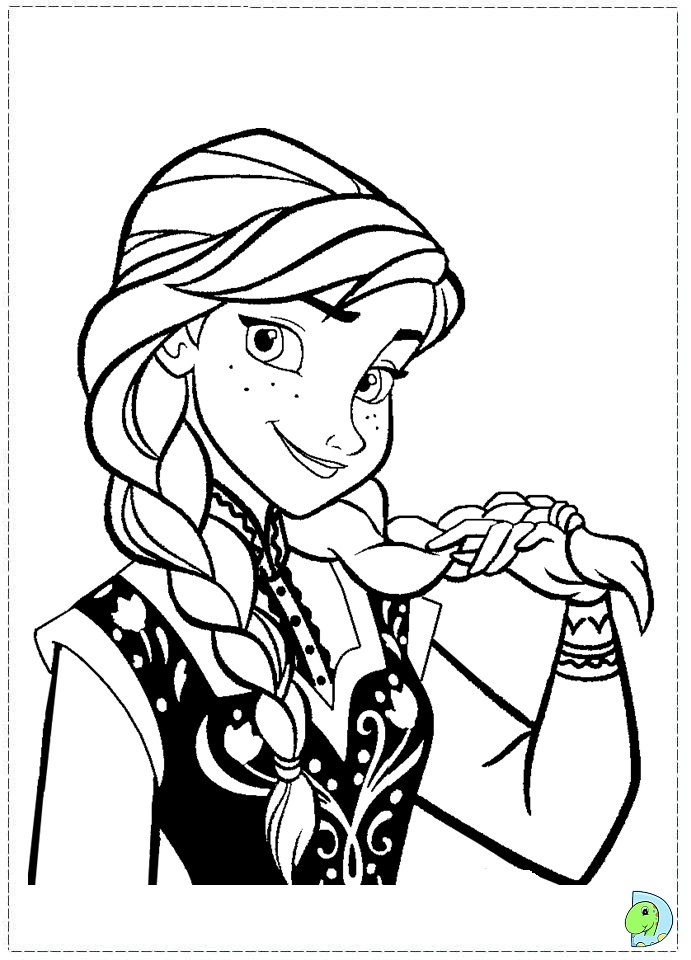 Frozen coloring pages, Disney's Frozen coloring page