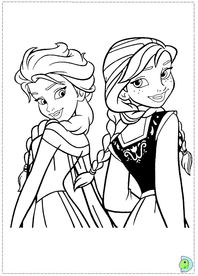 Frozen coloring pages, Disney's Frozen coloring page - DinoKids.org