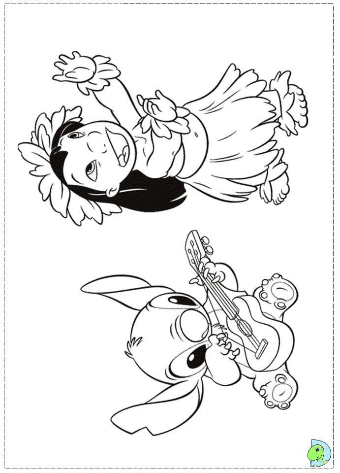 Lilo and Stitch coloring page- DinoKids.org