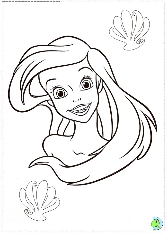 The Little Mermaid Coloring page- DinoKids.org