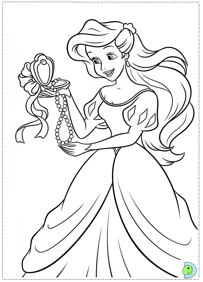 The Little Mermaid Coloring page- DinoKids.org