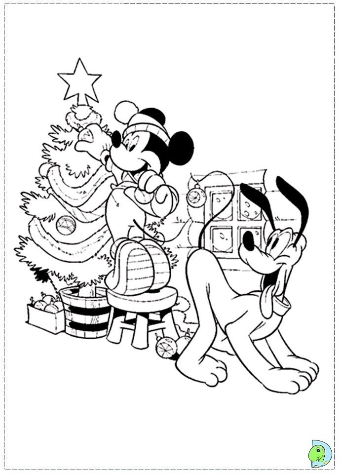 pluto christmas coloring pages - photo #25