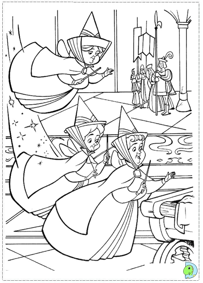 Sleeping Beauty Coloring page, Aurora coloring page