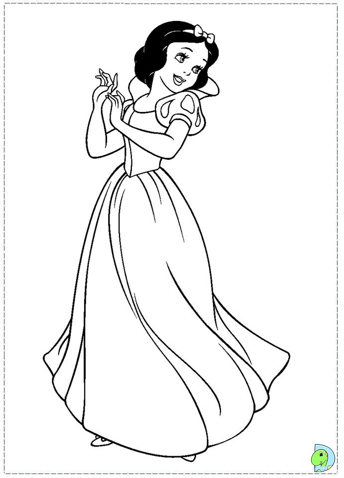 snowwhite coloring pages - photo #18