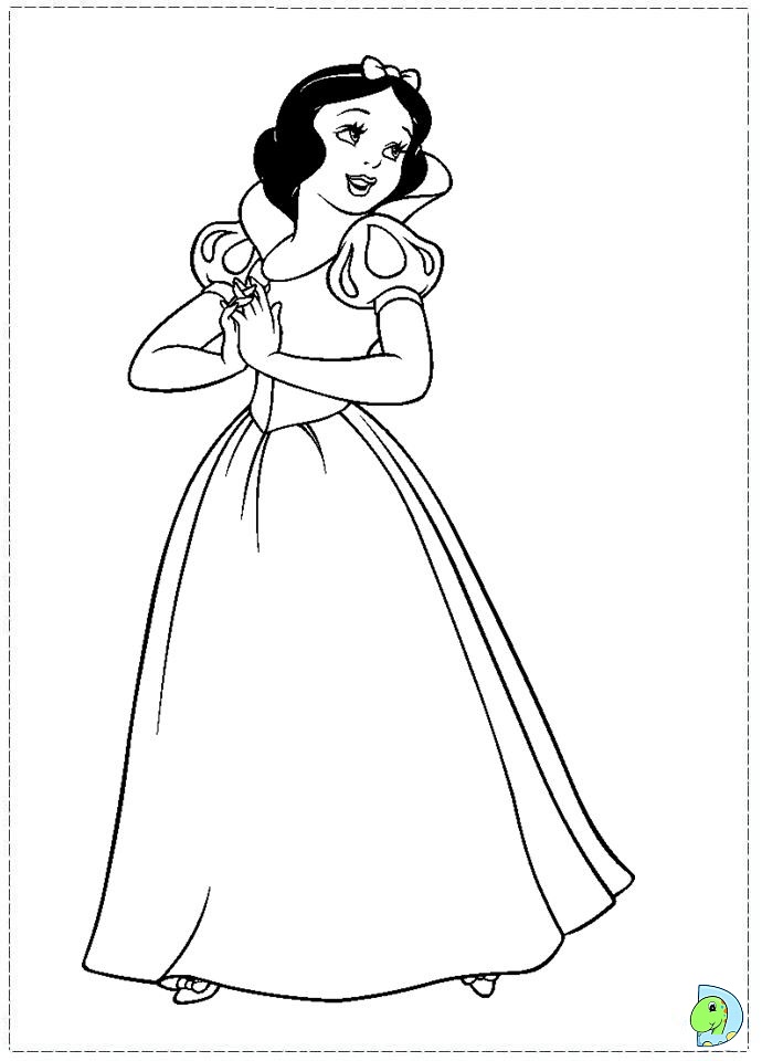snowwhite coloring pages - photo #30