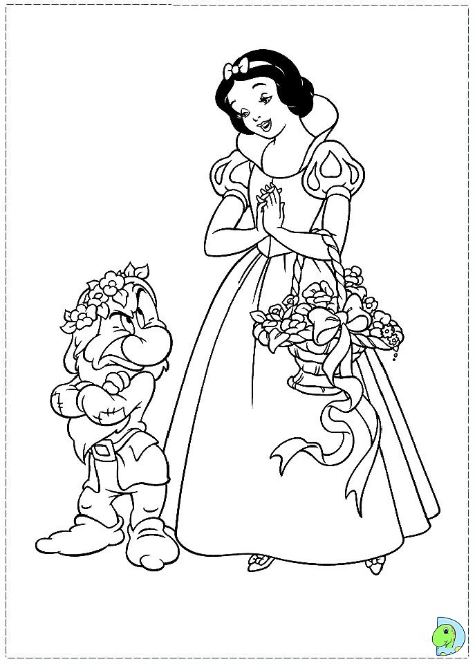 snow white witch apple coloring pages - photo #17