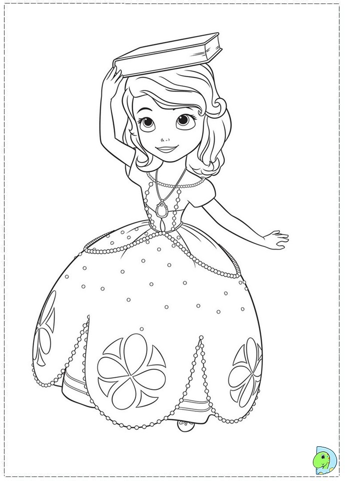 sophie the first coloring pages - photo #18