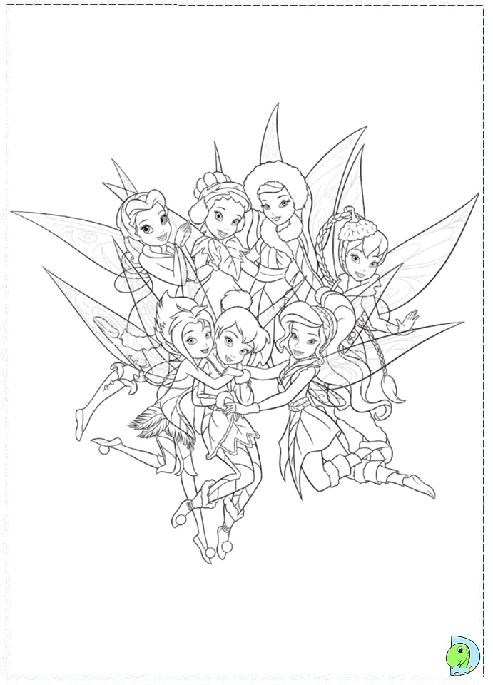 secret of the wings coloring sheets
