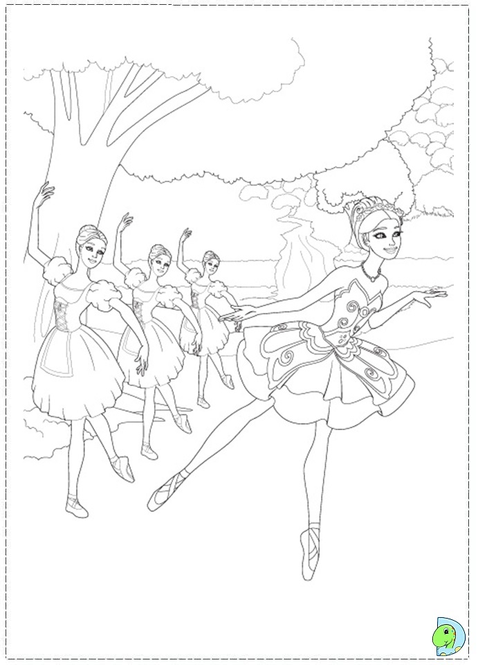 Barbie Pink Shoes Coloring page- DinoKids.org