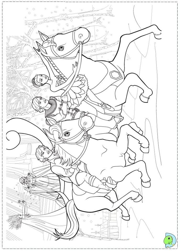 Barbie Pink Shoes Coloring page- DinoKids.org