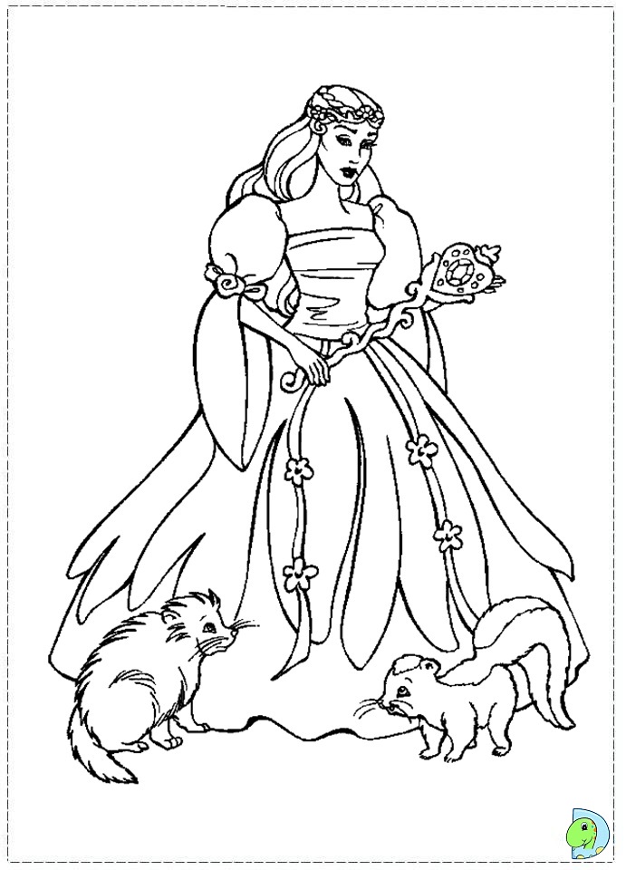 Barbie of swan lake coloring page- DinoKids.org