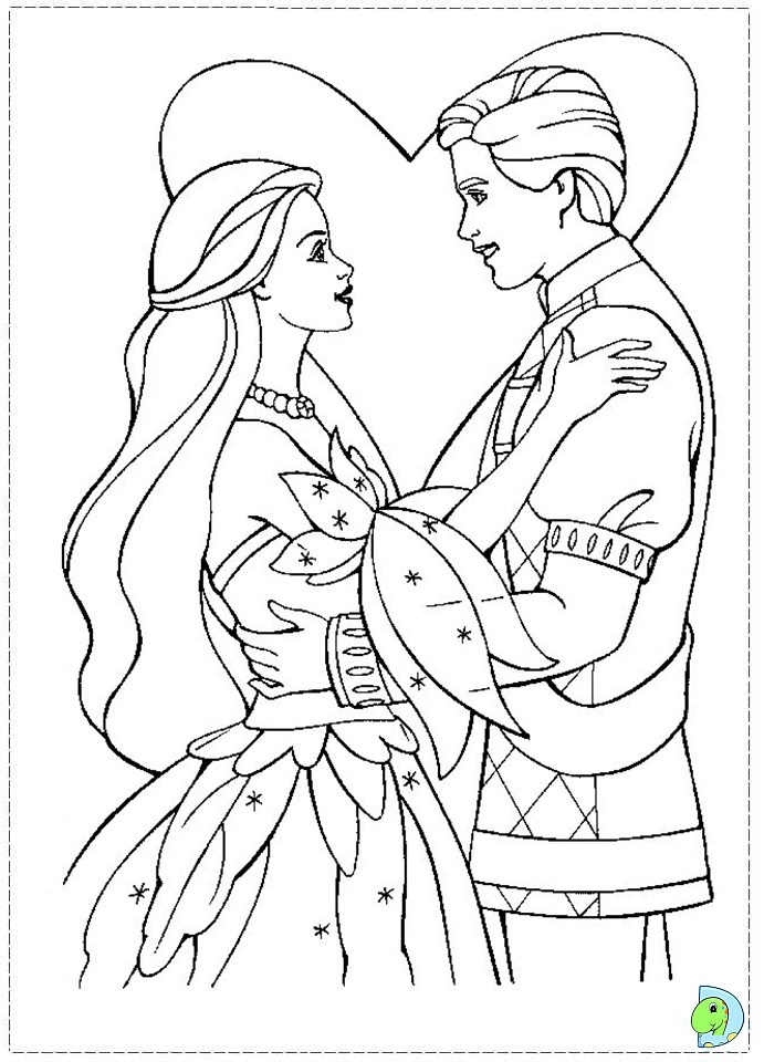 Barbie of swan lake coloring page- DinoKids.org