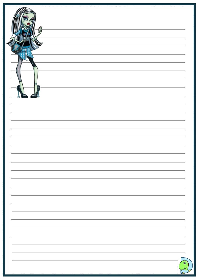 Monster Writing Paper