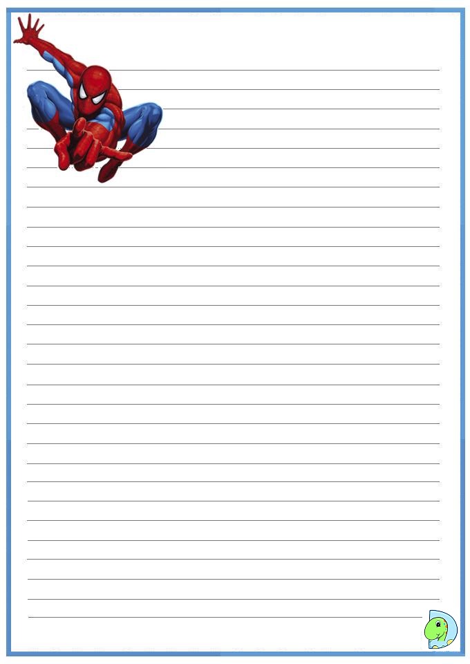 Spider Writing Paper