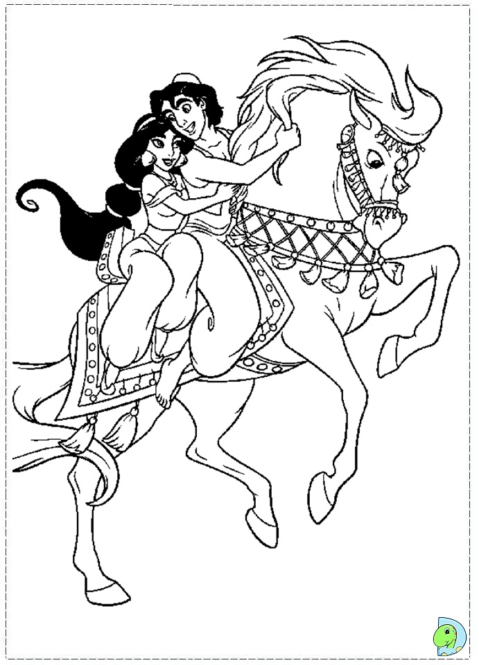 Aladdin Coloring Page DinoKids Aladdin Coloring Page DinoKids