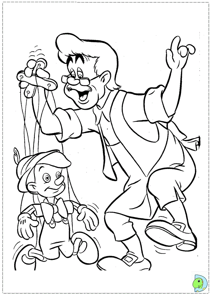 Pinocchio Coloring page- DinoKids.org