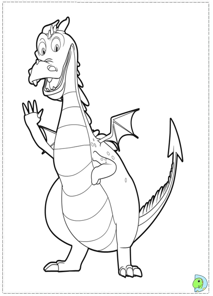dragon from shrek coloring pages