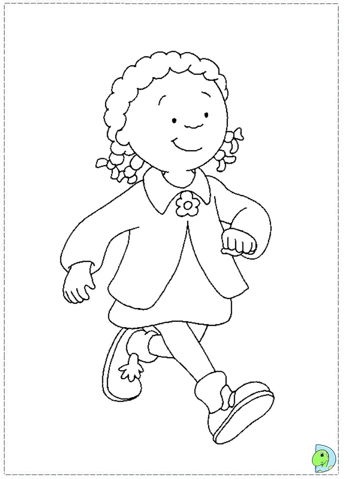 caillou printable coloring pages free