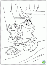 The Princess and the Frog coloring pages, Tiana coloring pages ...