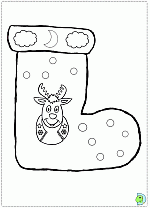 Christmas stockings coloring pages, Christmas coloring pages- DinoKids.org