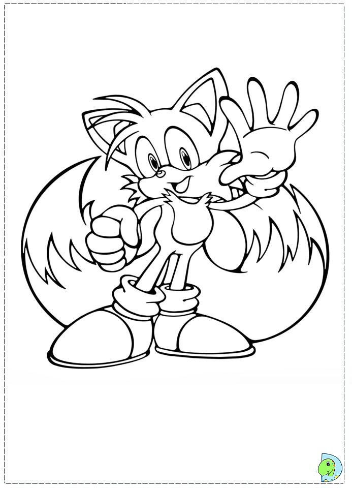 Baby Tails The Fox Coloring Pages