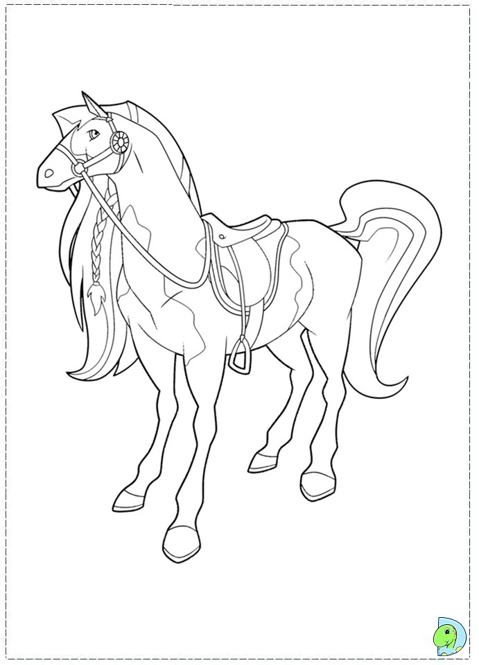 Horseland Coloring page- DinoKids.org