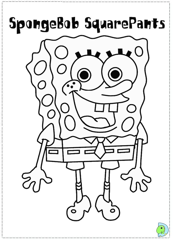 Sponge Bob Coloring page- DinoKids.org