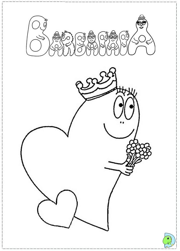 Barbapapa coloring page on Dinokids.org
