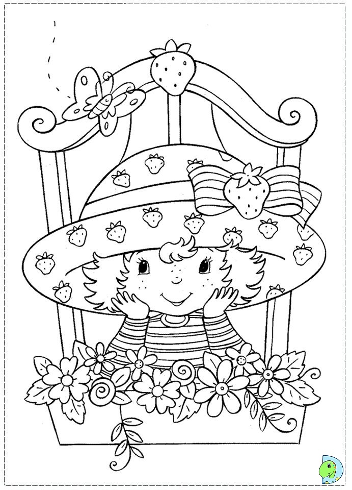 Strawberry Shortcake coloring page- DinoKids.org