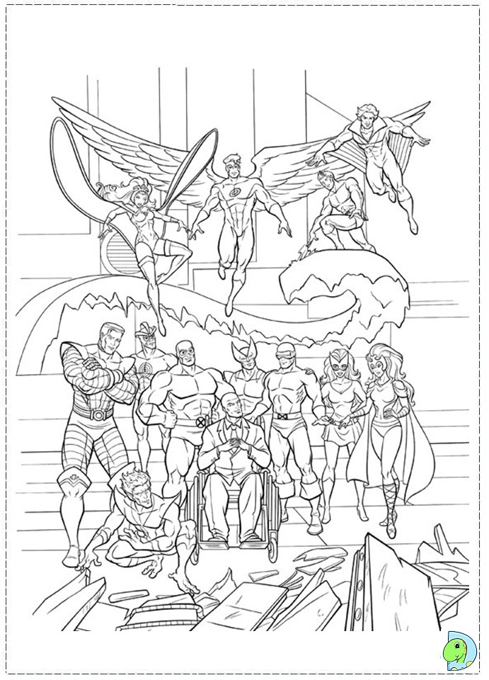 X-Men Coloring Pages 6