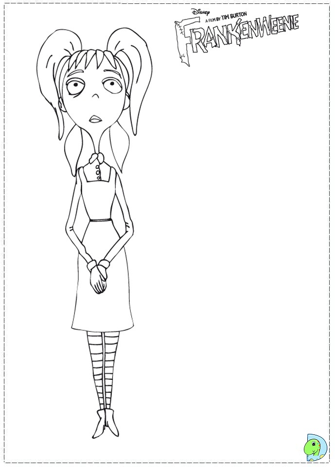 Frankenweenie Coloring page- DinoKids.org
