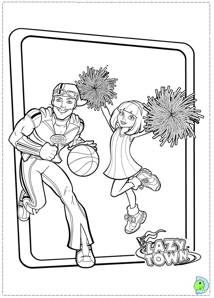 Lazy Town Coloring Pages Printable Coloring Pages 