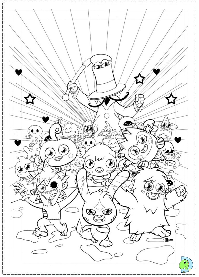 Moshi Monsters Coloring page - DinoKids.org