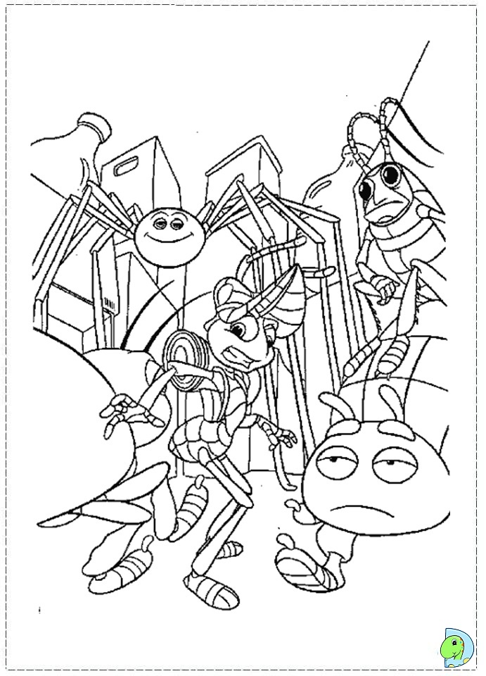 A Bug's Life Coloring page- DinoKids.org