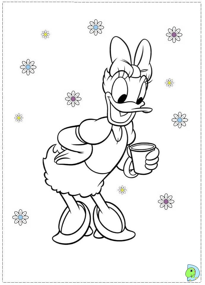 Download Daisy Duck Coloring page- DinoKids.org