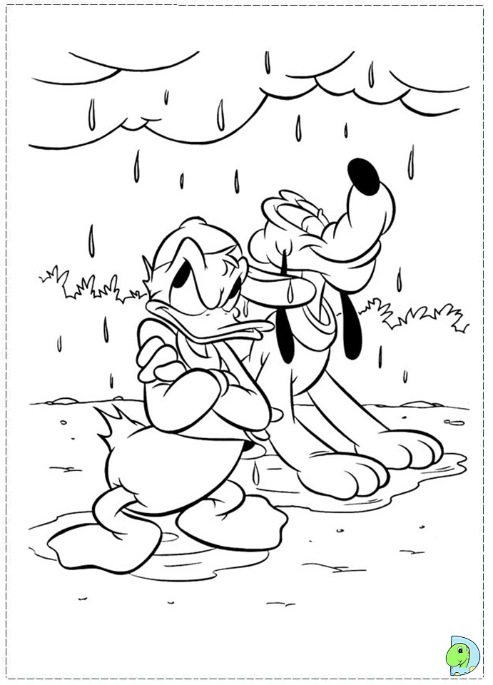 Donald Duck Coloring page- DinoKids.org