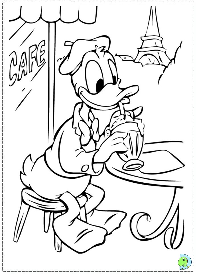 Download Donald Duck Coloring page- DinoKids.org