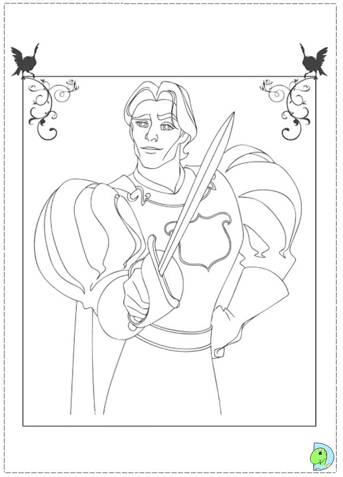 Enchanted Coloring page, Princess Giselle coloring page- DinoKids.org