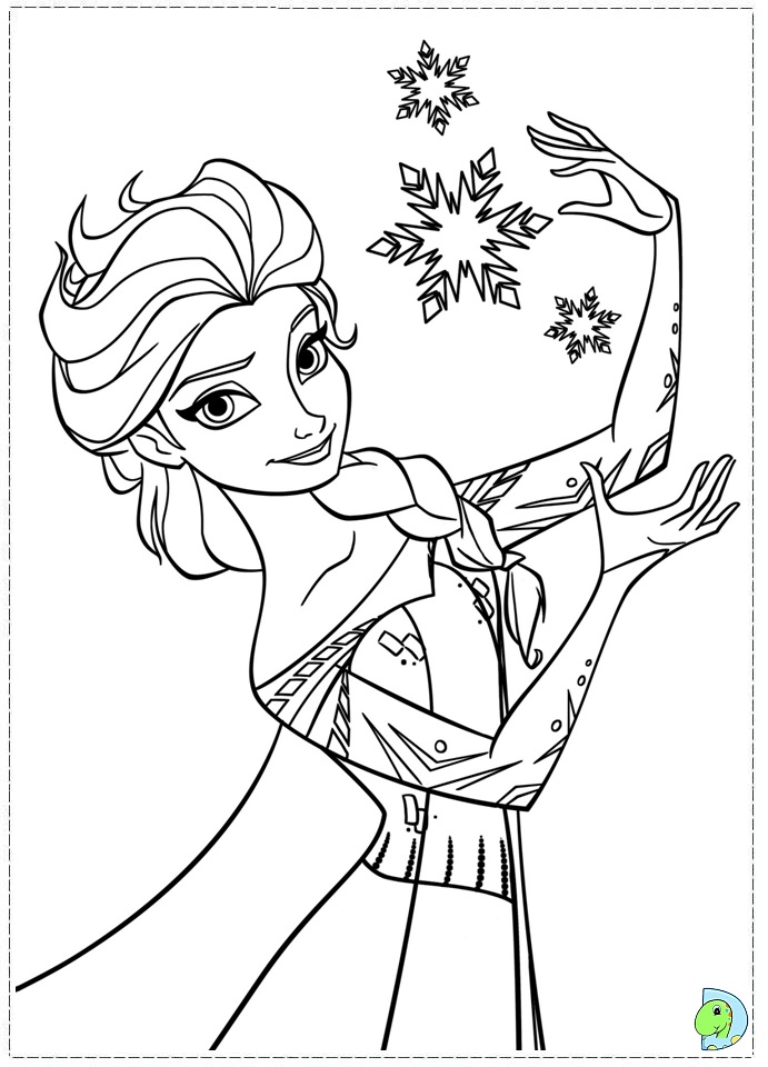 Frozen coloring pages, Disney's Frozen coloring page - DinoKids.org