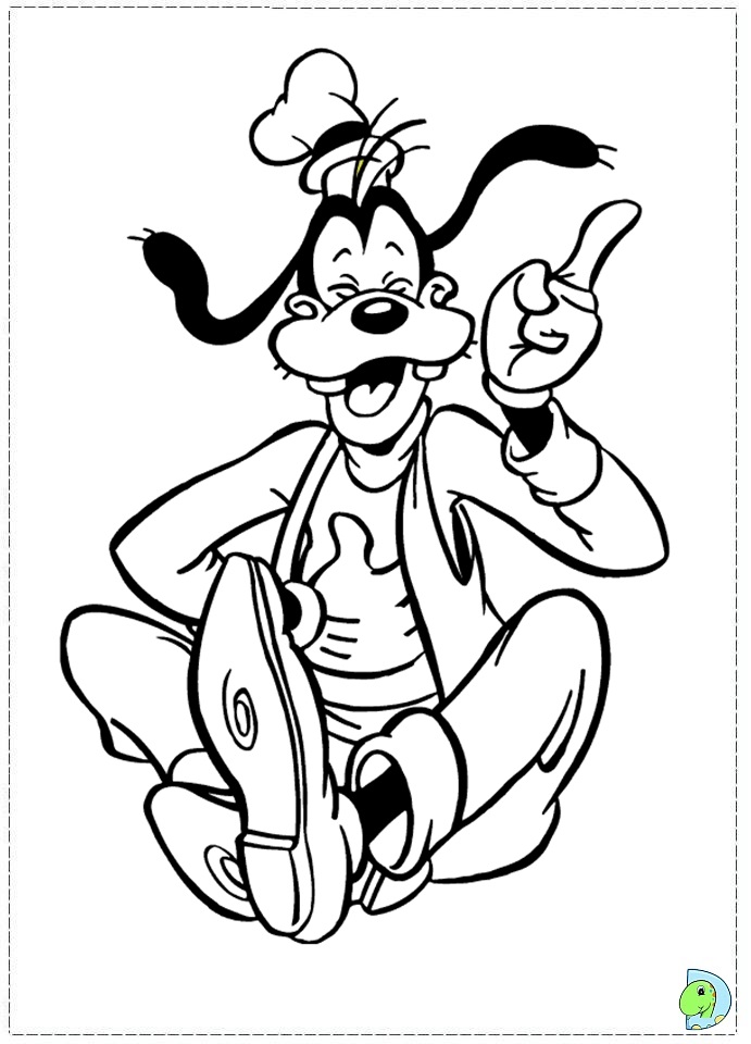Goofy Coloring page- DinoKids.org