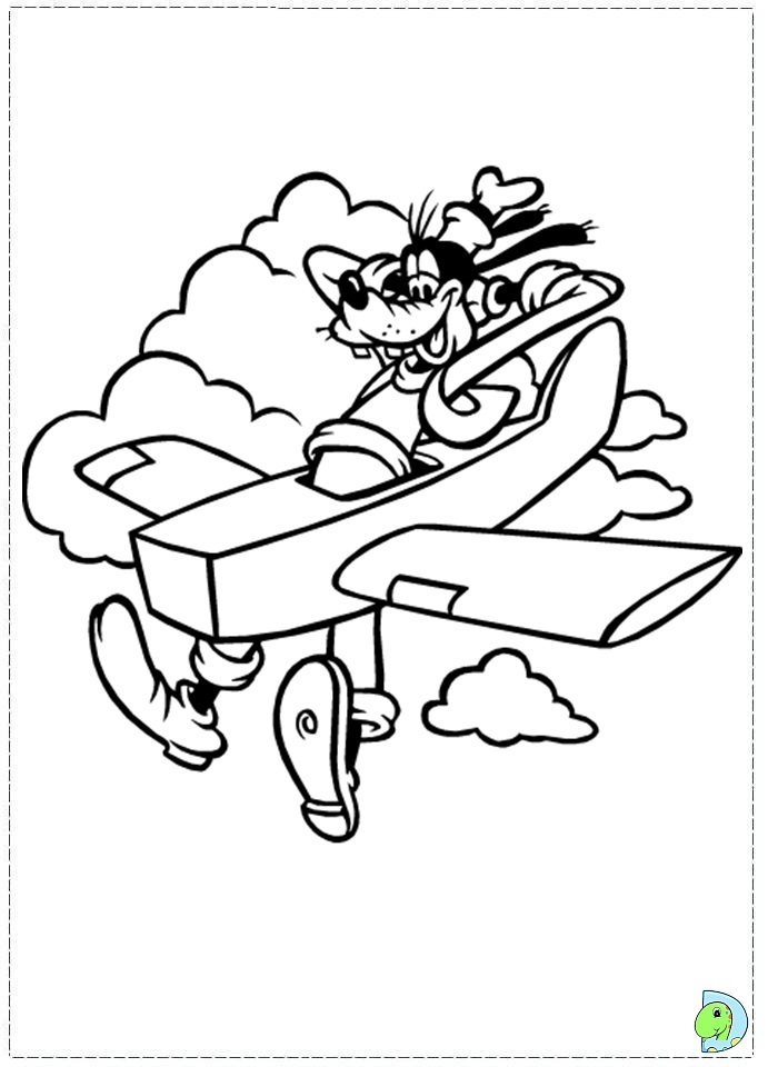 Goofy Coloring page- DinoKids.org